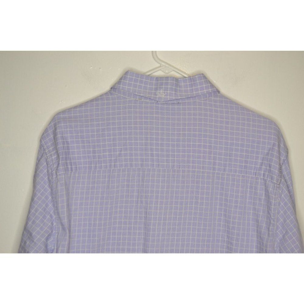English Laundry Men's Xl Blue Houndstooth Button Down Long Sleeve Shirt — image 5 of 8